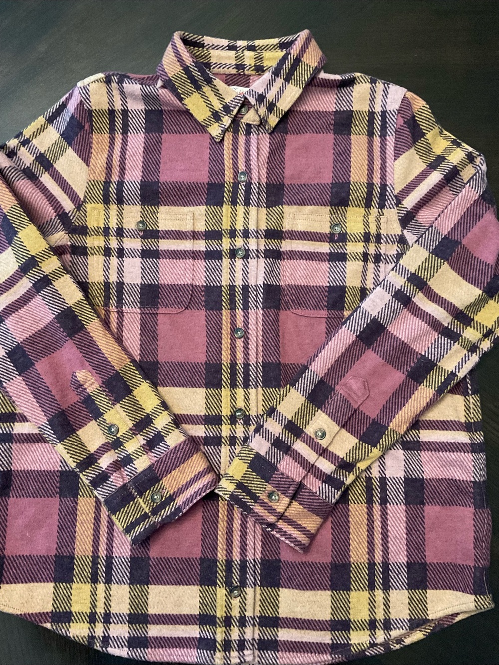 Faherty Legend Sweater Shirt Lolita Plaid Size Medium